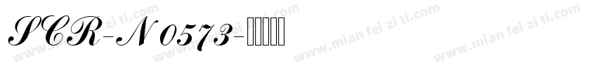 SCR-N 0573字体转换